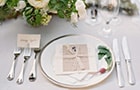 Wedding table and plate